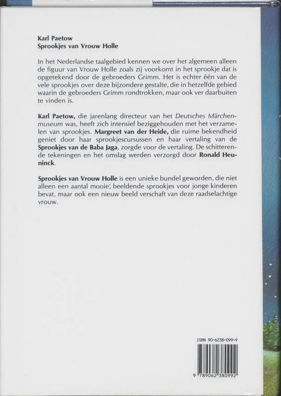 Sprookjes Van Vrouw Holle achterkant