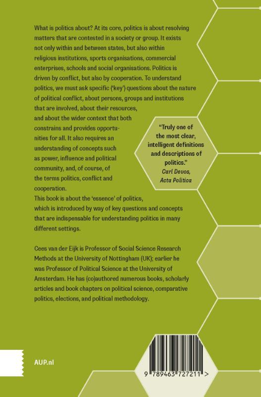 The Essence of Politics achterkant