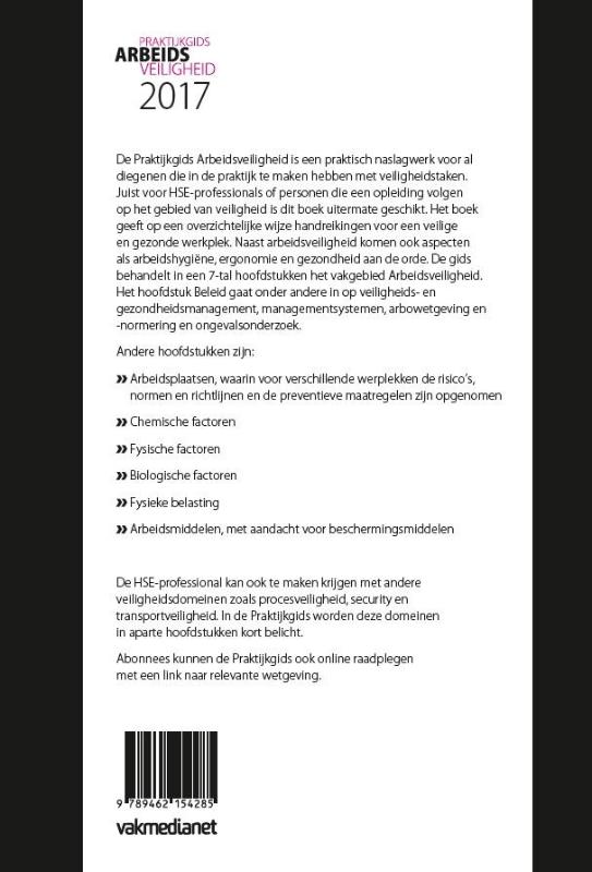 Praktijkgids Arbeidsveiligheid 2017 achterkant