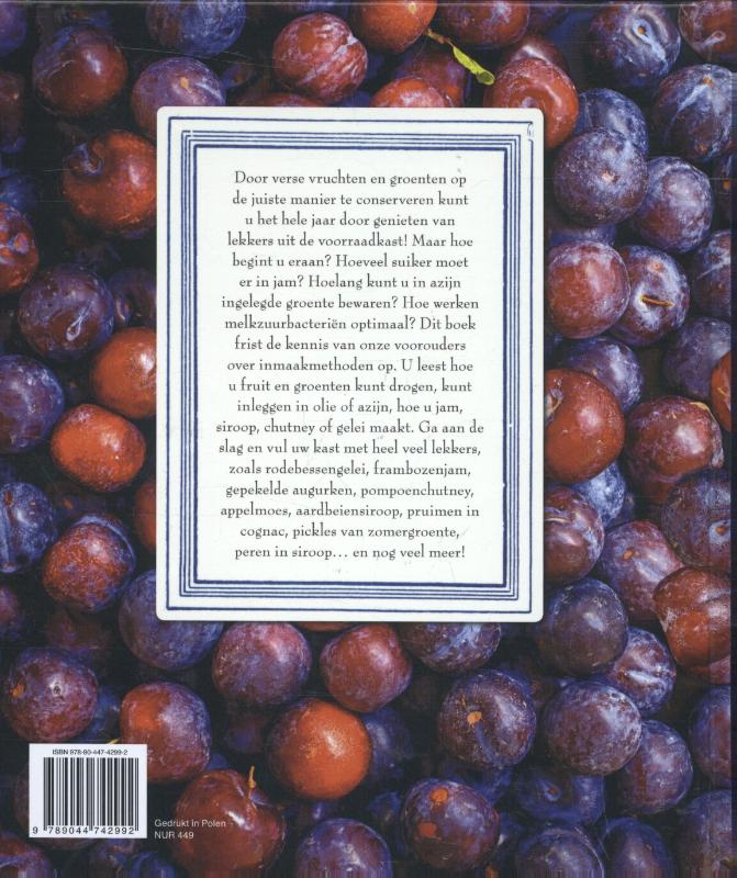 Fruit en groenten inmaken achterkant