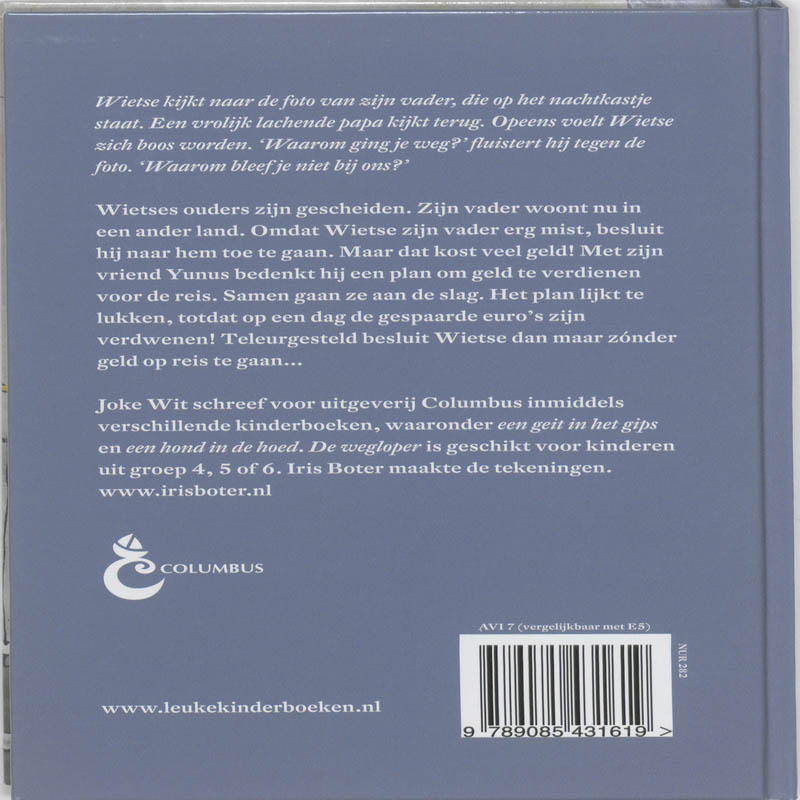 De Wegloper achterkant