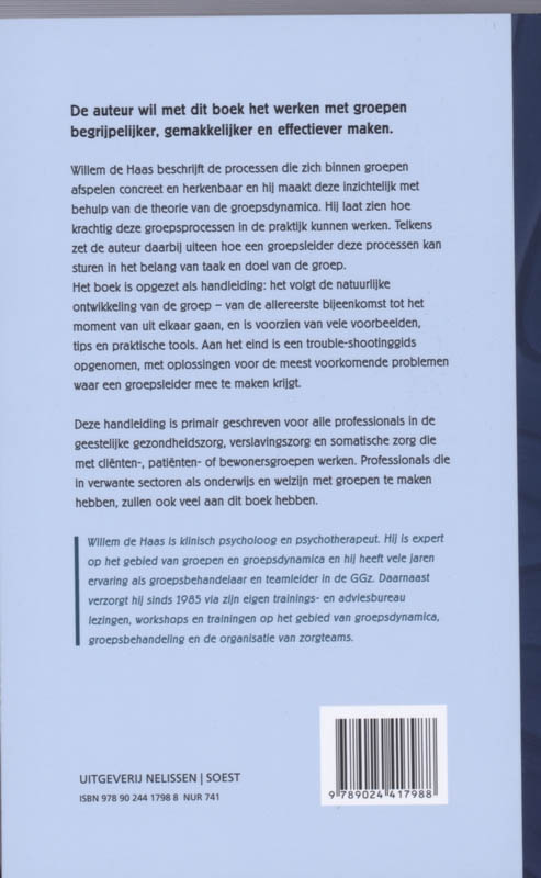 PM-reeks  -   Groepsbegeleiding en groepsbehandeling in de gezondheidszorg achterkant