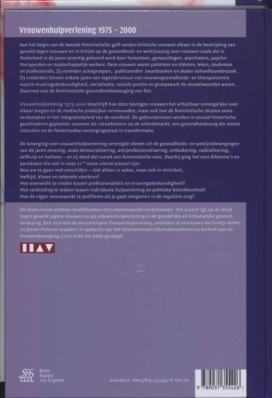 Vrouwenhulpverlening 1975-2000 + DVD achterkant