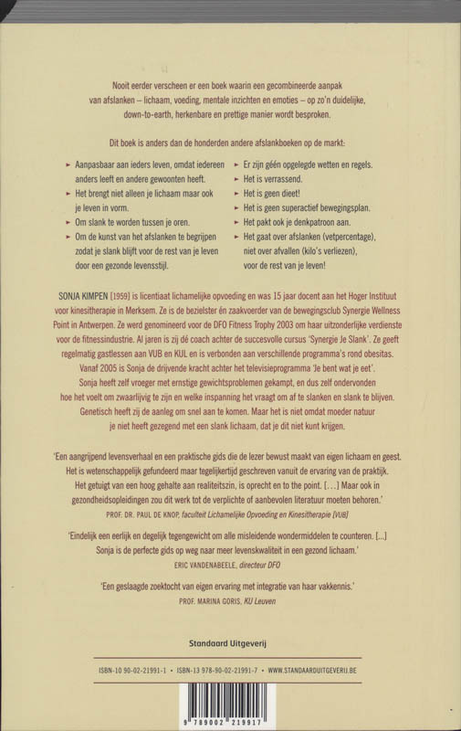 Een leven lang slank zonder dieet achterkant