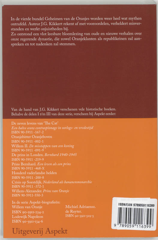 Geheimen van de Oranjes IV achterkant