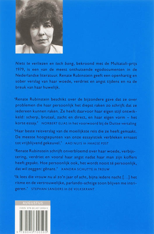 Niets te verliezen en toch bang achterkant