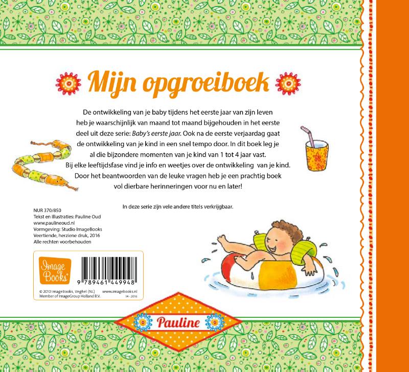 Pauline Oud
 Mijn Opgroeiboek achterkant