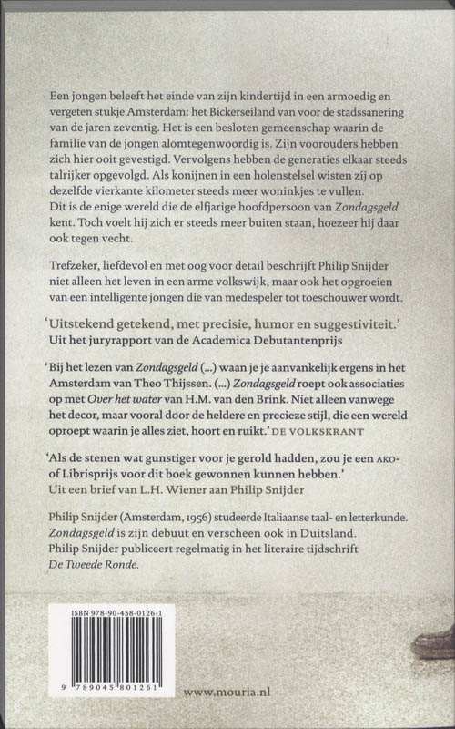 Zondagsgeld achterkant