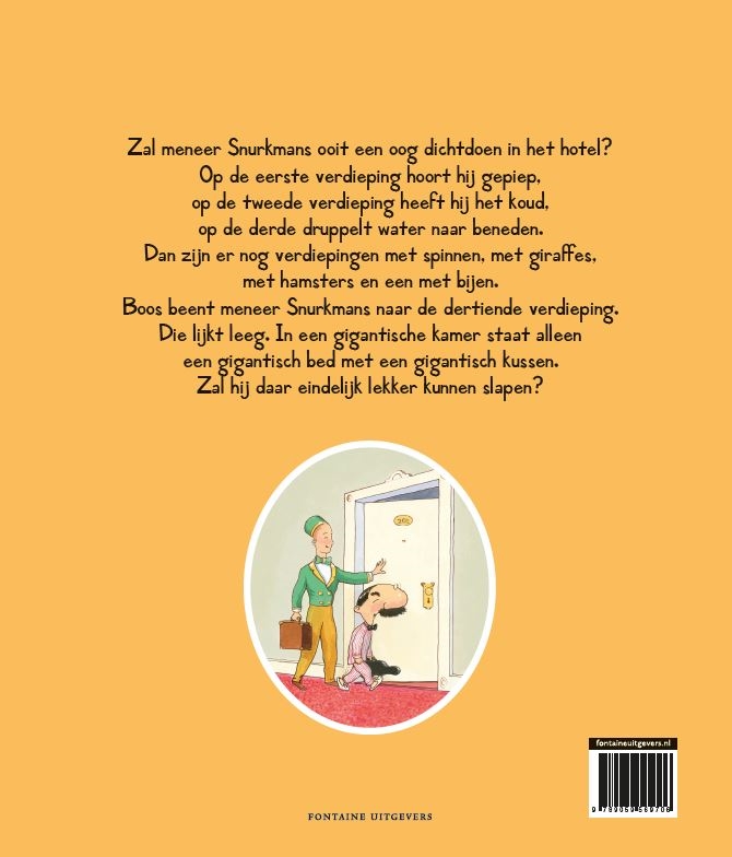 Er zit een dinosaurus op de 13de verdieping achterkant