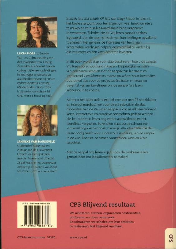 Leeskilometers maken op school achterkant