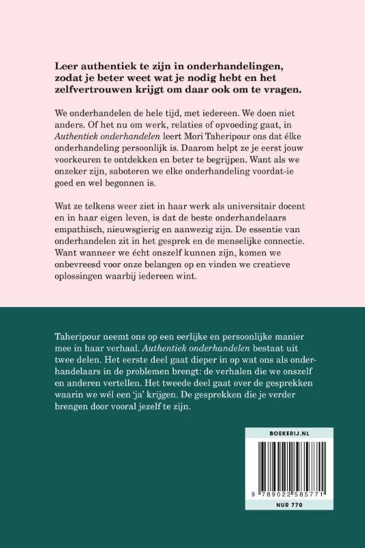 Authentiek onderhandelen achterkant