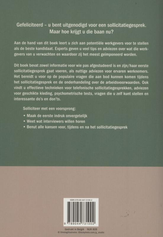 Solliciteren met een voorsprong achterkant