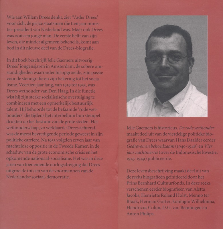 De rode wethouder achterkant