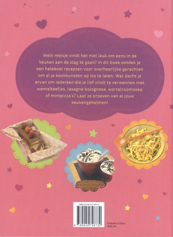 Kookpret voor meisjes achterkant