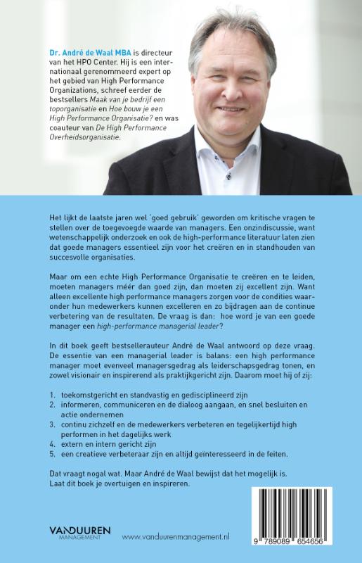 De 5 principes van High Performance Leiderschap achterkant