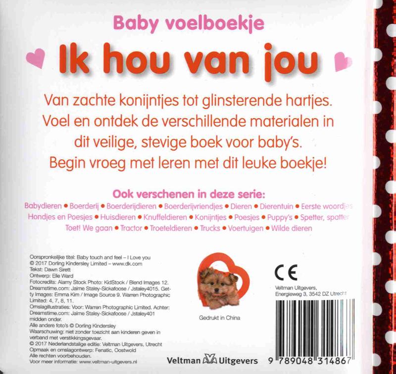 Baby voelboekje  -   Ik hou van jou achterkant