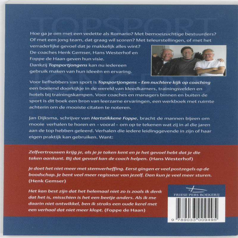 Topsportjongens achterkant