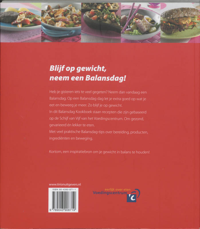 Balansdag Kookboek achterkant