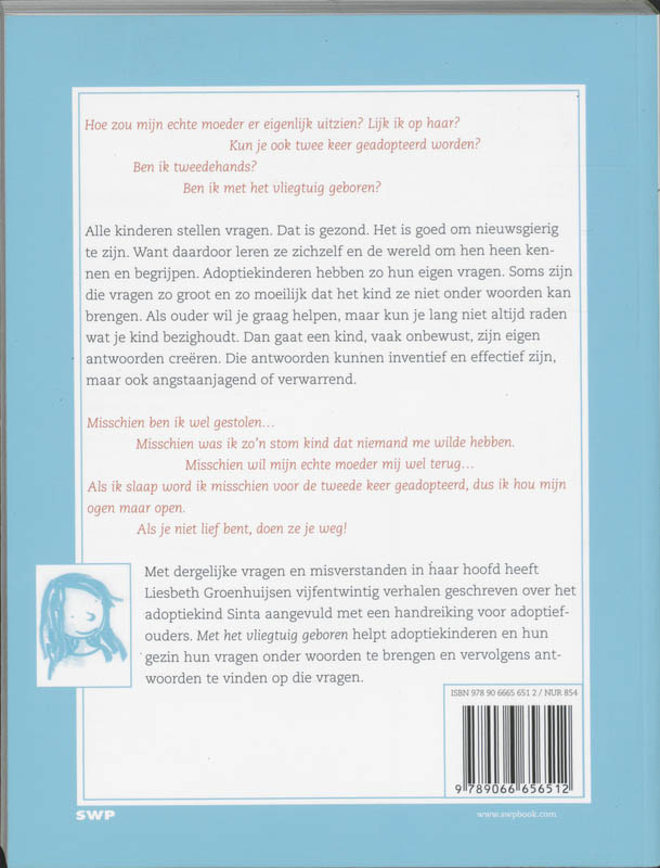 Met het vliegtuig geboren achterkant