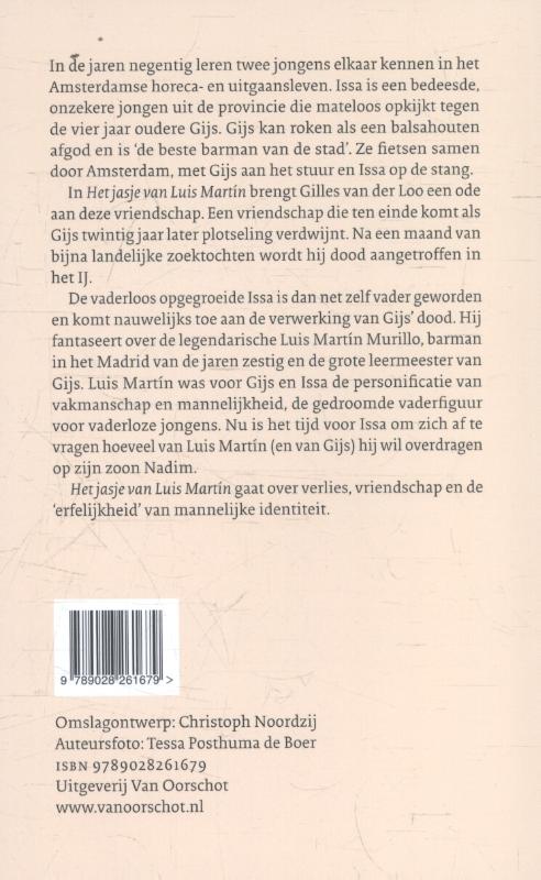 Het jasje van Luis Martin achterkant