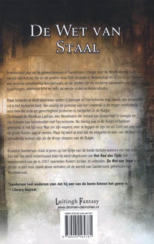 De wet van staal achterkant