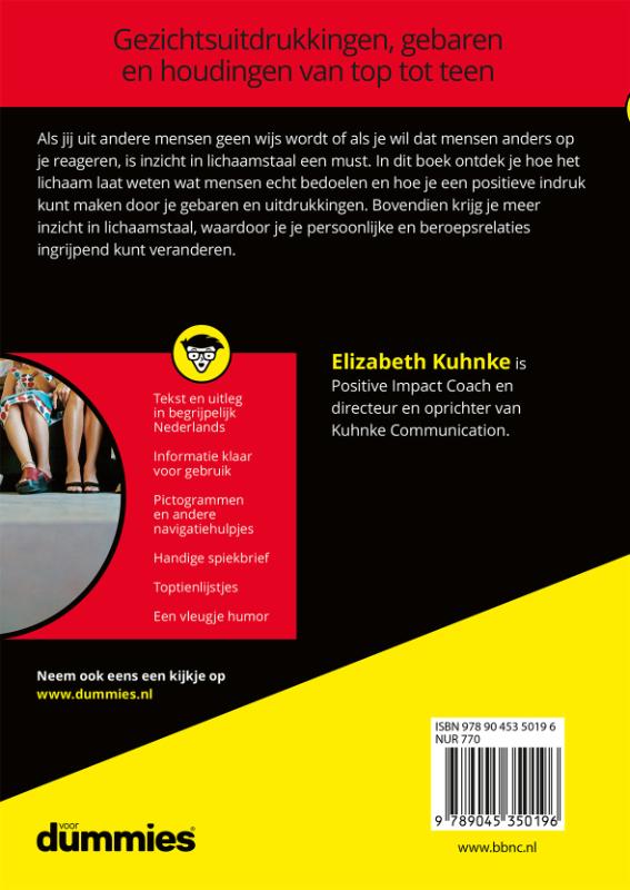 Lichaamstaal voor dummies / Voor Dummies achterkant