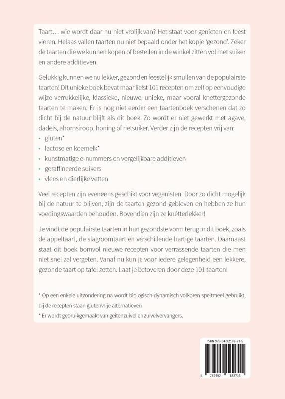 Het 101 taartenboek achterkant