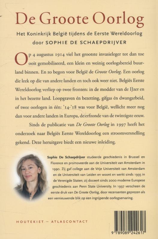 De Groote Oorlog achterkant