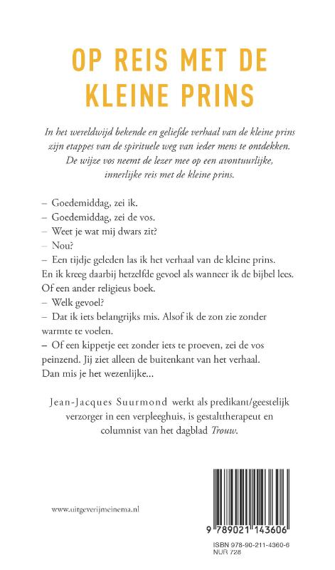 Op reis met de kleine prins achterkant