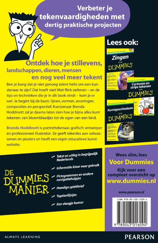 Tekenen voor Dummies / Voor Dummies achterkant