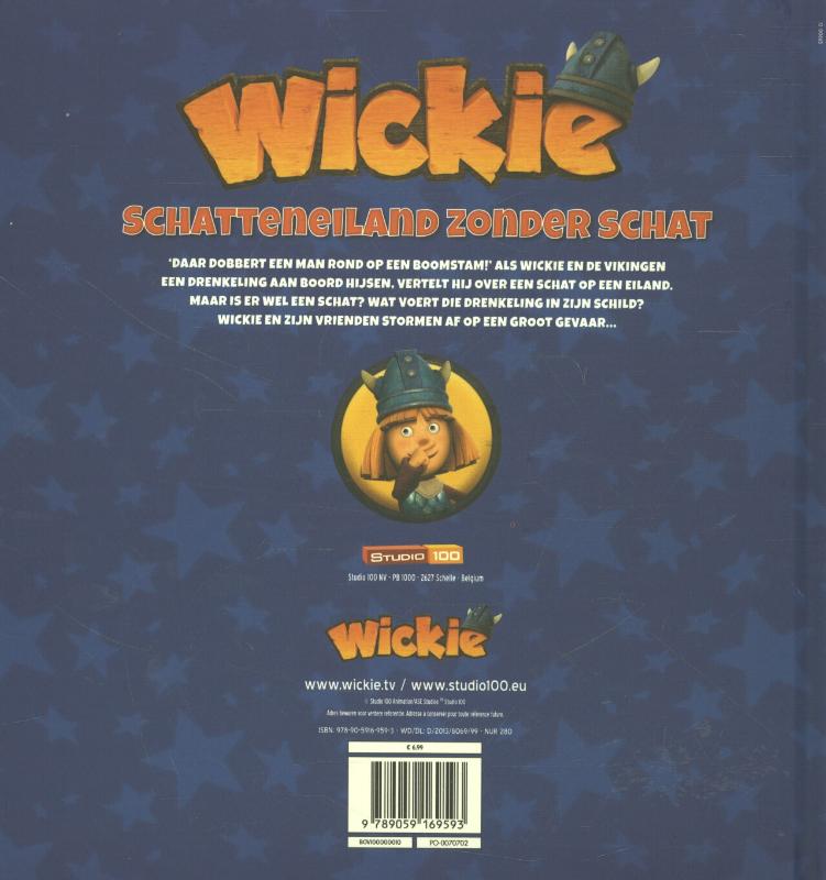 Schatteneiland zonder schat / Wickie de Viking achterkant