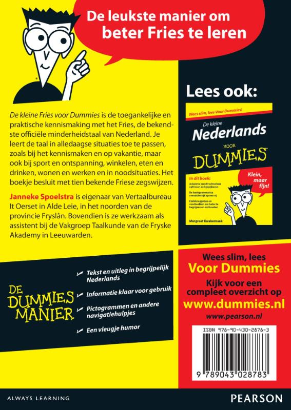 De kleine Fries voor dummies / Voor Dummies achterkant