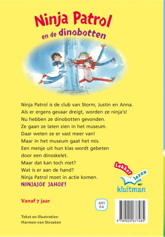 Ninja Patrol en de dinobotten / Lekker lezen met Kluitman achterkant