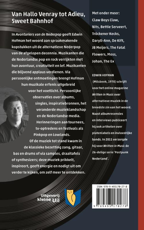 Muziekreeks 3 -   Avonturiers van de Nederpop achterkant