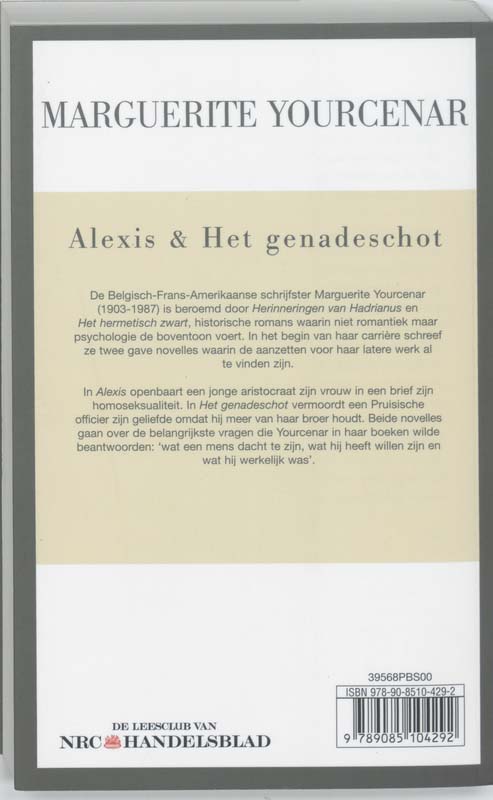Alexis En Het Genadeschot achterkant