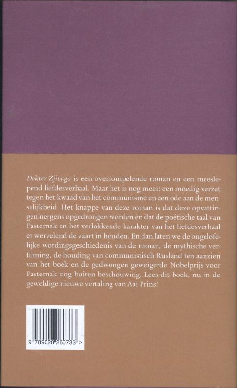 De Russische bibliotheek  -   Dokter Zjivago achterkant