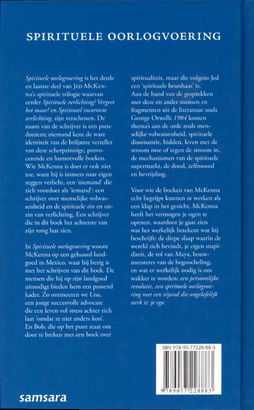 Spirituele oorlogvoering achterkant