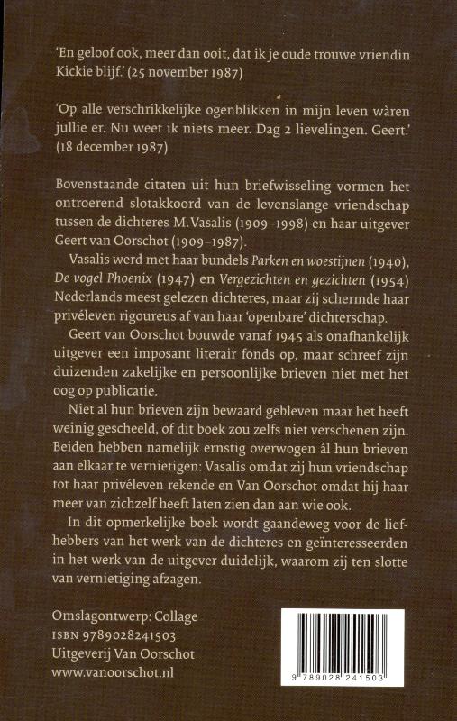 Briefwisseling 1951-1987 achterkant
