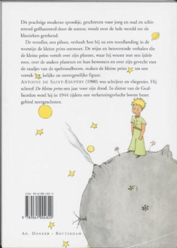 De kleine prins achterkant