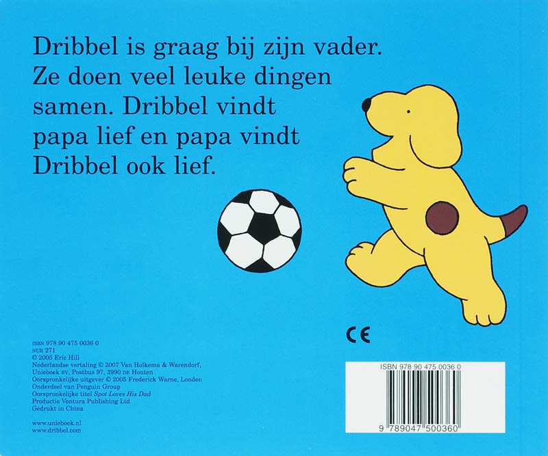 Dribbels lieve papa achterkant