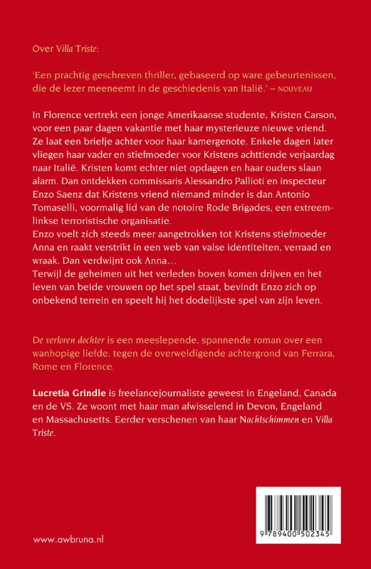 De verloren dochter achterkant