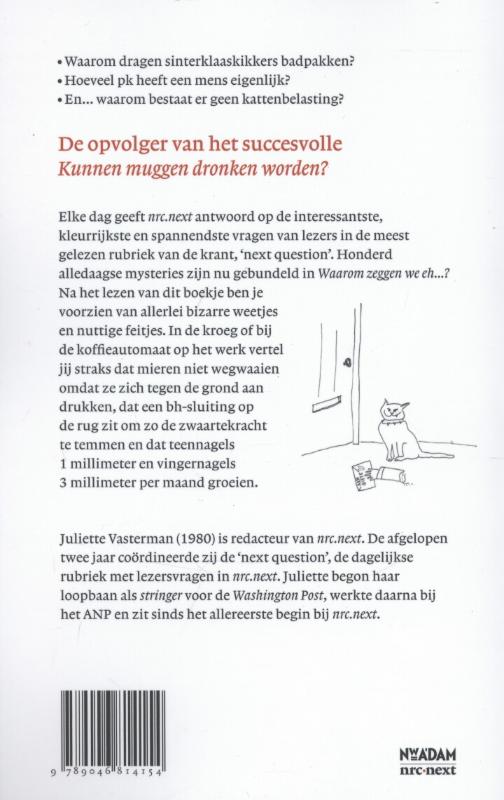 Waarom zeggen we eh? achterkant