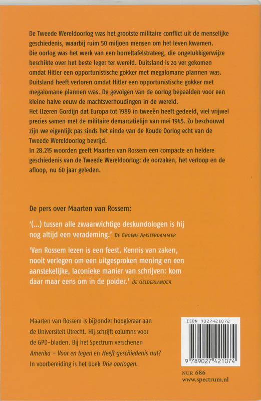 Tweede Wereldoorlog In 28215 Woorden achterkant