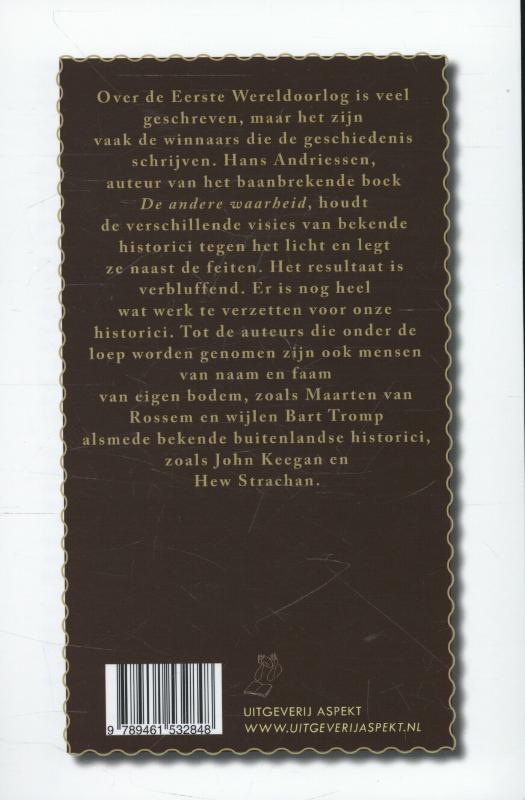 Historici en hun hardnekkige mythes over de Eerste Wereldoorlog achterkant