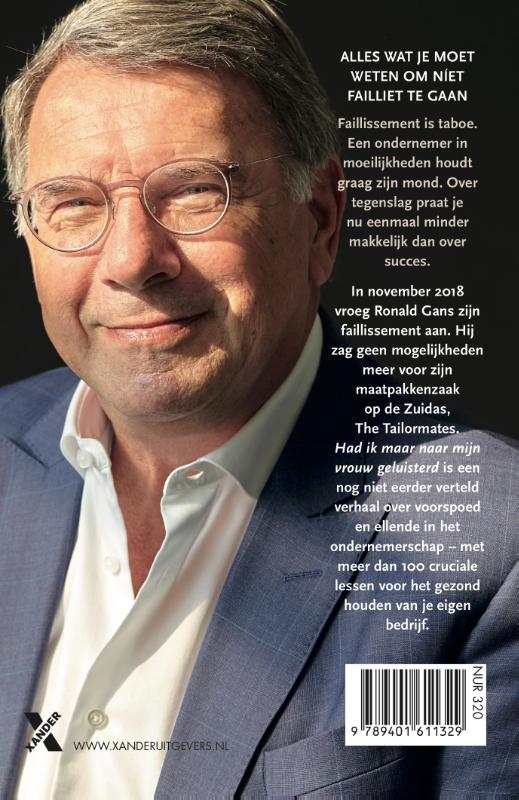 Had ik maar naar mijn vrouw geluisterd achterkant