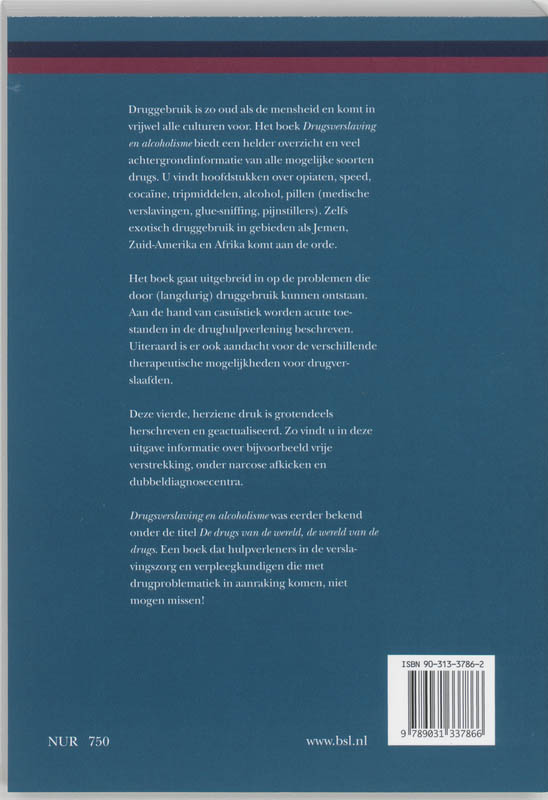 Drugsverslaving en alcoholisme / Verpleegkunde & maatschappij achterkant