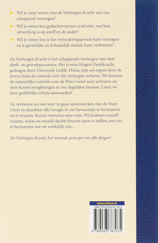 De Verborgen Kracht van het denken achterkant