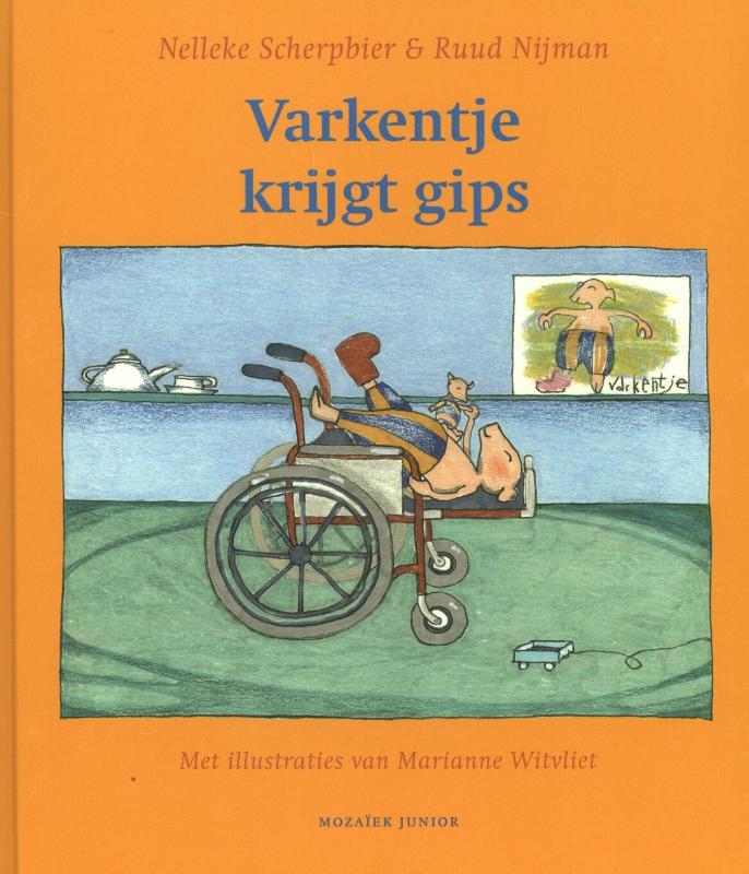Varkentje krijgt gips