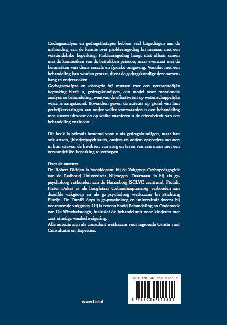 Gedragsanalyse En -Therapie achterkant
