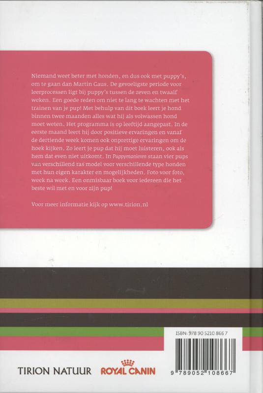 Puppymanieren achterkant